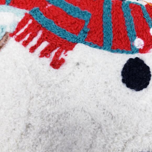 PIER 1 SET OF 2 Christmas Snowman Holiday Decor Throw Pillows Rectangle in VGUC - Picture 10 of 14